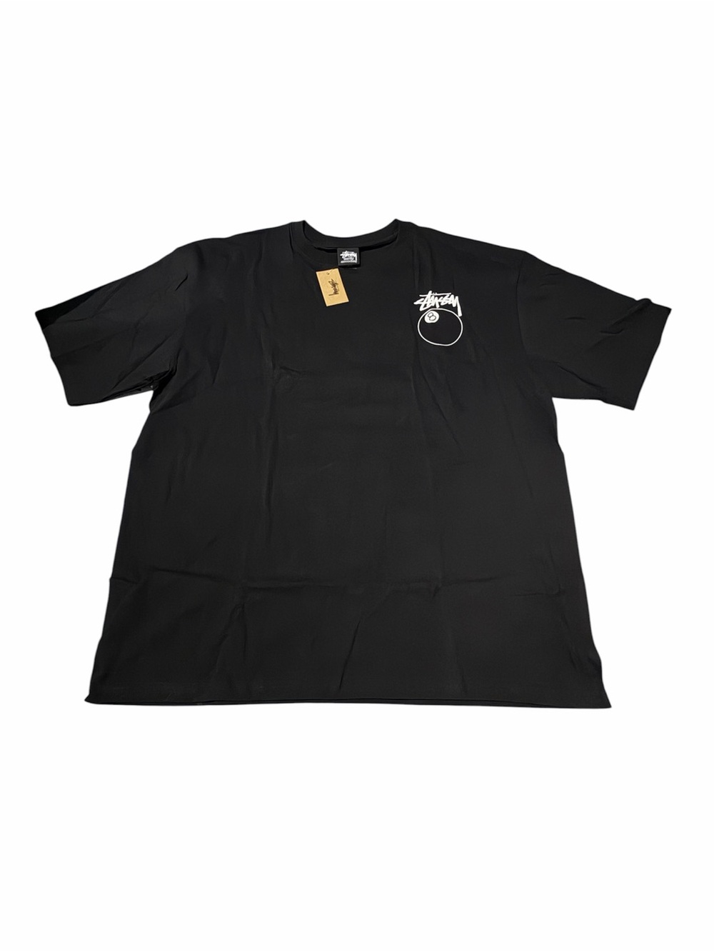 Stussy 8 Ball  T-Shirt Black Graphic Streetwear Tee XL